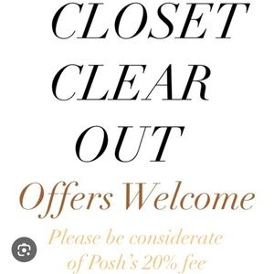 Closet Clear Out Sign